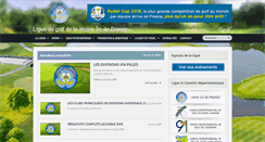 Desktop Screenshot of liguegolfidf.com